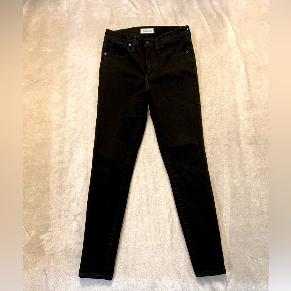 Madewell High Rise Skinny Jeans | Black Size 28